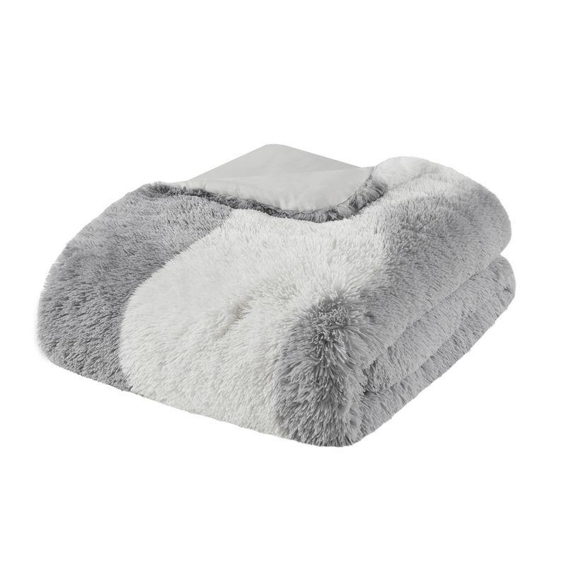 Intelligent Design Ombre Shaggy Faux Fur Comforter Set