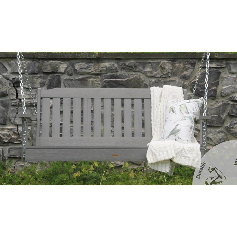 Lehigh 4' Porch Swing - White - highwood: Outdoor Furniture, 500lb Capacity, Fade-Resistant