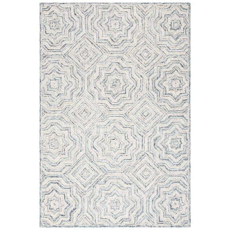 Capri CPR215 Tufted Indoor Area Rug - Beige/Blue - 6'x9' - Safavieh