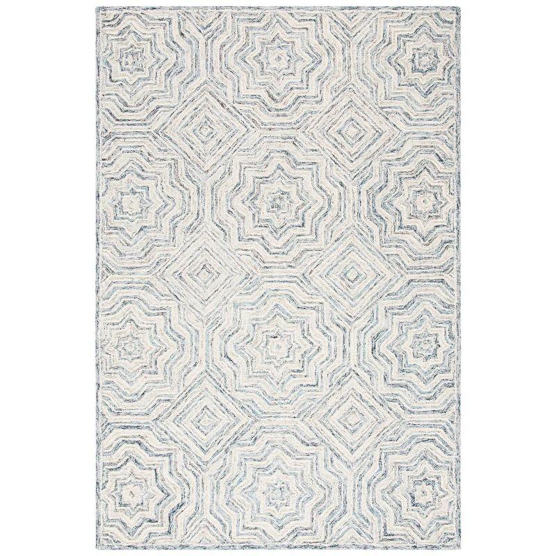 Capri CPR215 Tufted Indoor Area Rug - Beige/Blue - 4'x6' - Safavieh