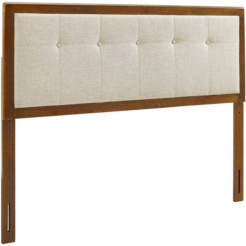 Draper Tufted Fabric and Wood Headboard