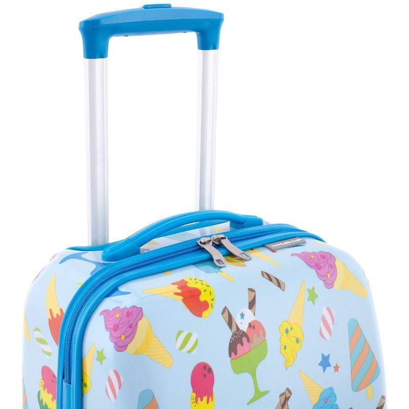 Travelers Club Kids' 5pc Hardside Checked Spinner Luggage Set - Ice Cream