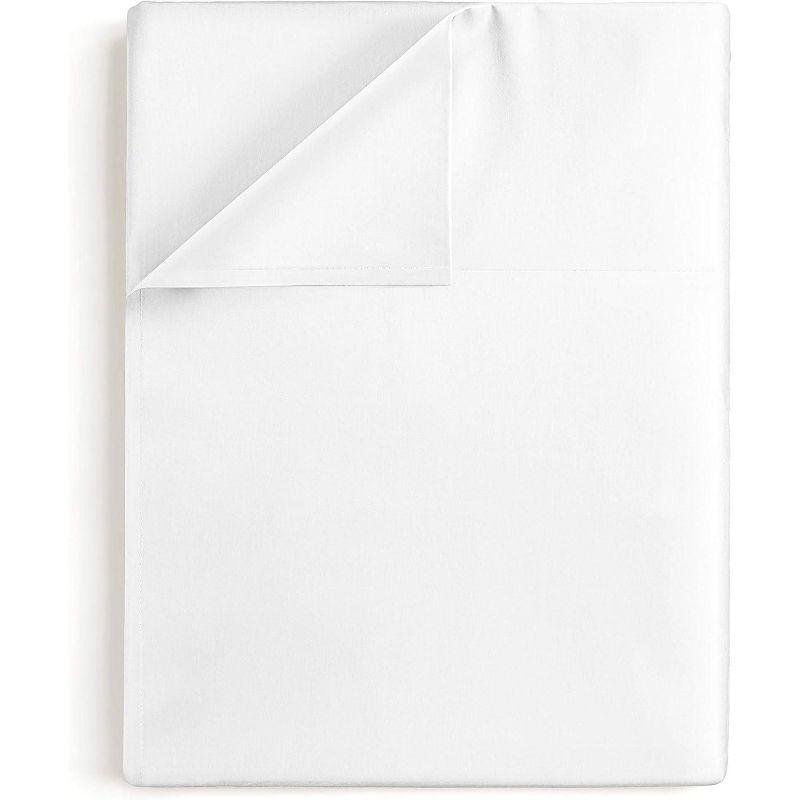 CGK Linens Single 100% Cotton Flat Sheet/ Top Sheet 400 Thread Count