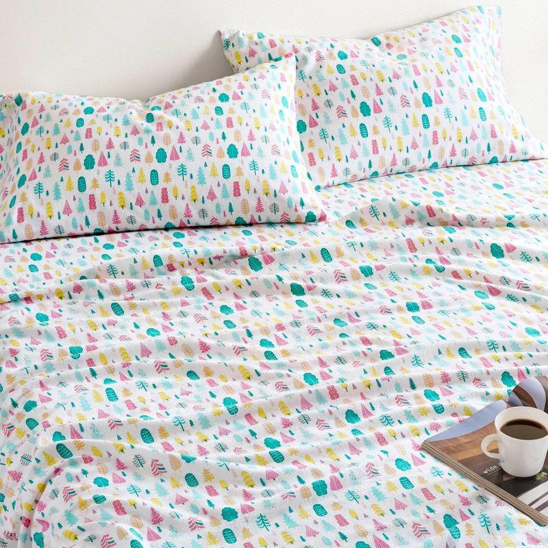 Printed Cotton Flannel Sheet Set