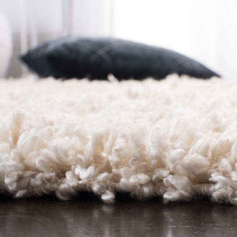 Sheep Shag SSG212 Hand Woven Area Rug - Ivory - 8'x10' - Safavieh.