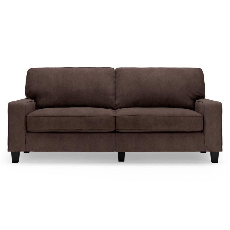 Serta Palisades 78" Track Arm Sofa, Easy Care Fabric, Soft Pillow Back, Pocket Coil Seat Cushions