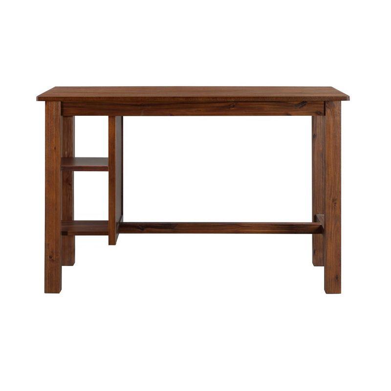 Rectangular Brittany Dining Table Wire Brushed Finish Chestnut - Boraam: Acacia Wood, 2-Tier Shelf, 60"