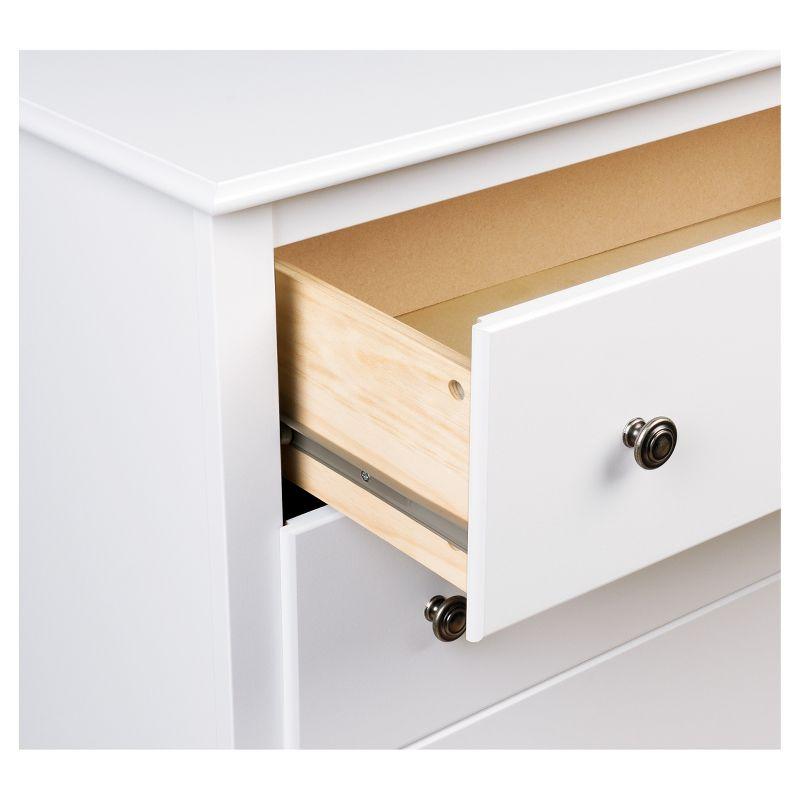 Monterey 3 Drawer Nightstand - White - Prepac: Modern Bedside Furniture, Space-Saving Design