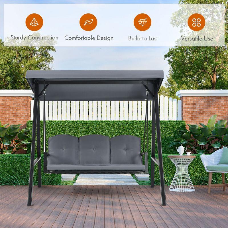 Coomer Outdoor Porch Swing with Stand