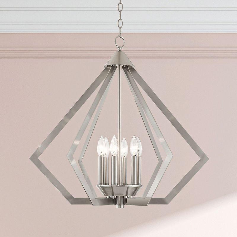 Livex Lighting Prism 6 - Light Chandelier in  Brushed Nickel