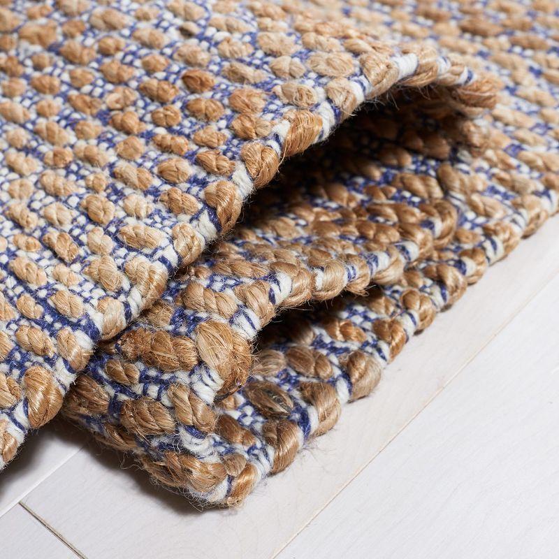 Natural Fiber NF874 Hand Woven Indoor Accent Rug - Natural/Navy - 3'x5' - Safavieh