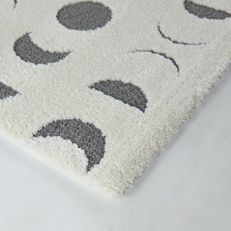 5'3"x7' Geometric Phases Contemporary Kids' Rug Off-White/Gray - Balta Rugs: Kids Bedroom & Playroom Area Rug