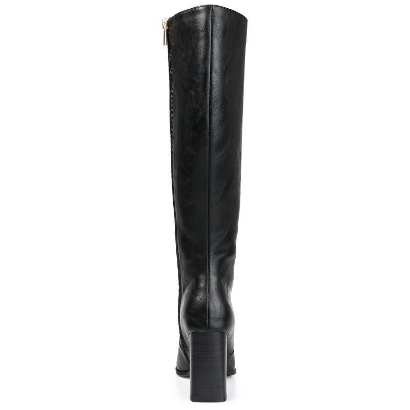 Journee Women's Extra Wide Calf Karima Boots, Black 6