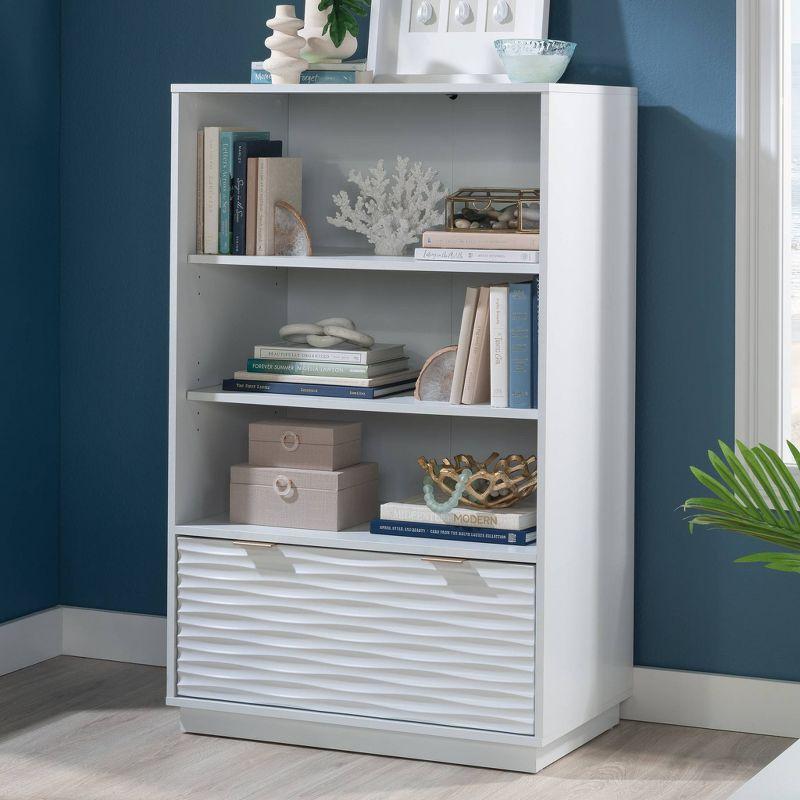 Sauder 48.34" 2 Shelf Morgan Main Bookcase White