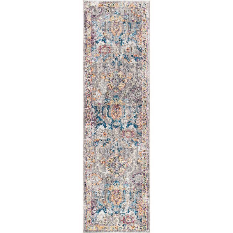 Bristol BTL347 Power Loomed Indoor Runner Rug - Grey/Blue - 2'3"x10' - Safavieh
