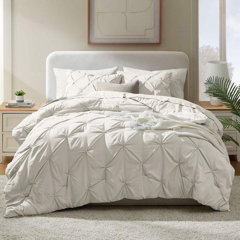 Bed-in-A-Bag Pleated Comforter Set with Bed Sheets