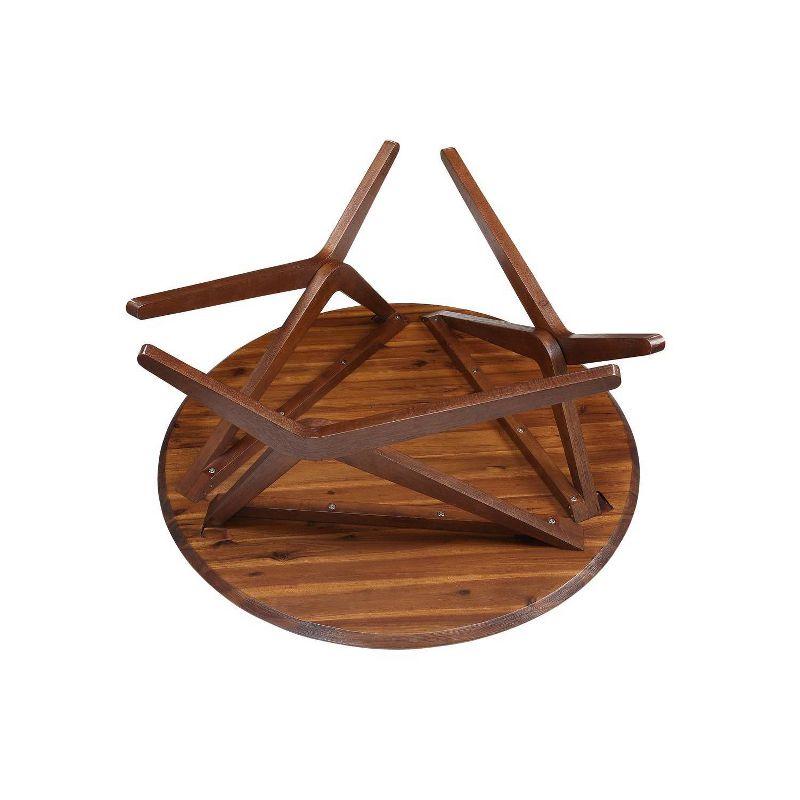 Sydney Adjustable Dining Table Brown - Boraam