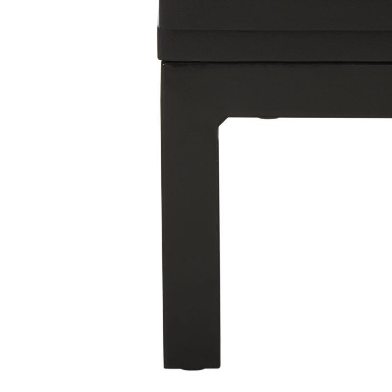 Zadie 3 Drawer Rattan Chest - Black/Natural - Safavieh