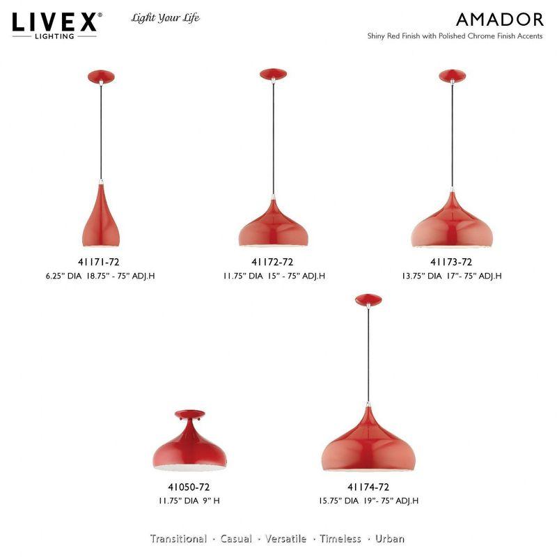 Schultz Single Light Metal Dimmable Pendant