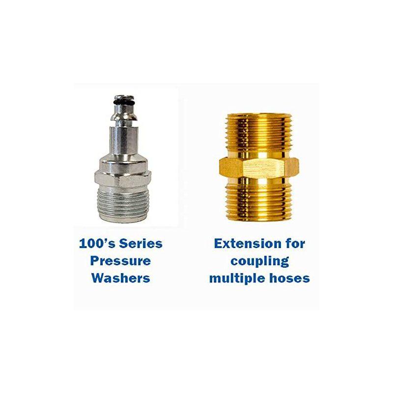 AR Blue Clean Pressure Washer Hose Kit, with 300 Series & Garden Hose Transfer Adapter