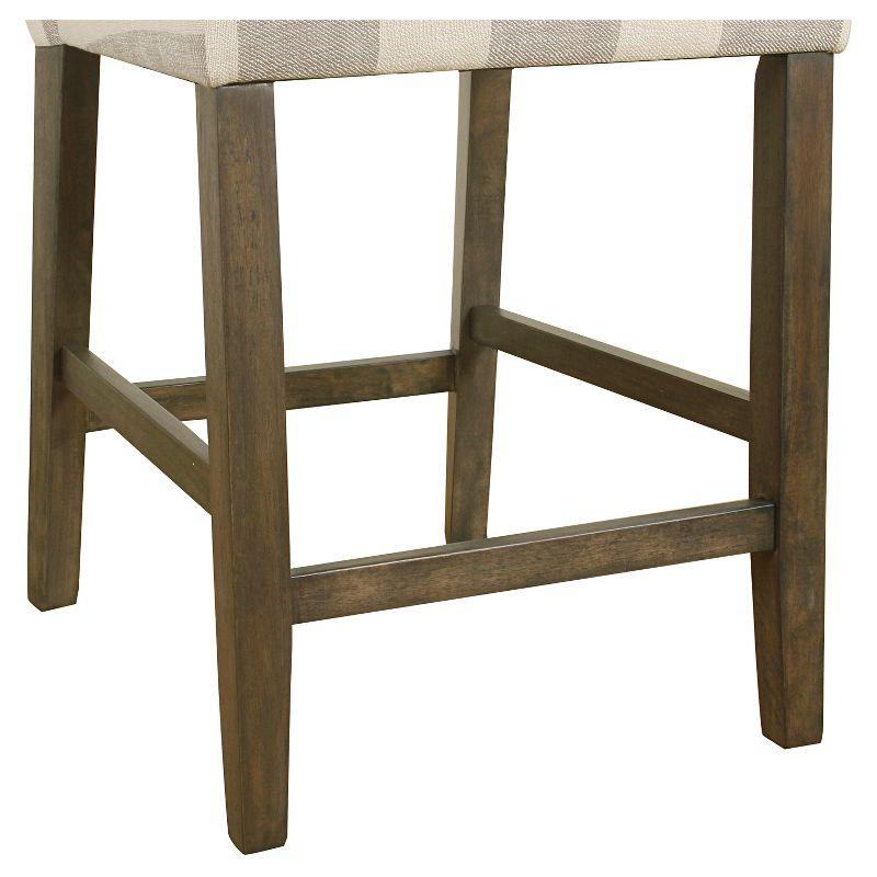 24" Curved Top Counter Height Barstool - HomePop