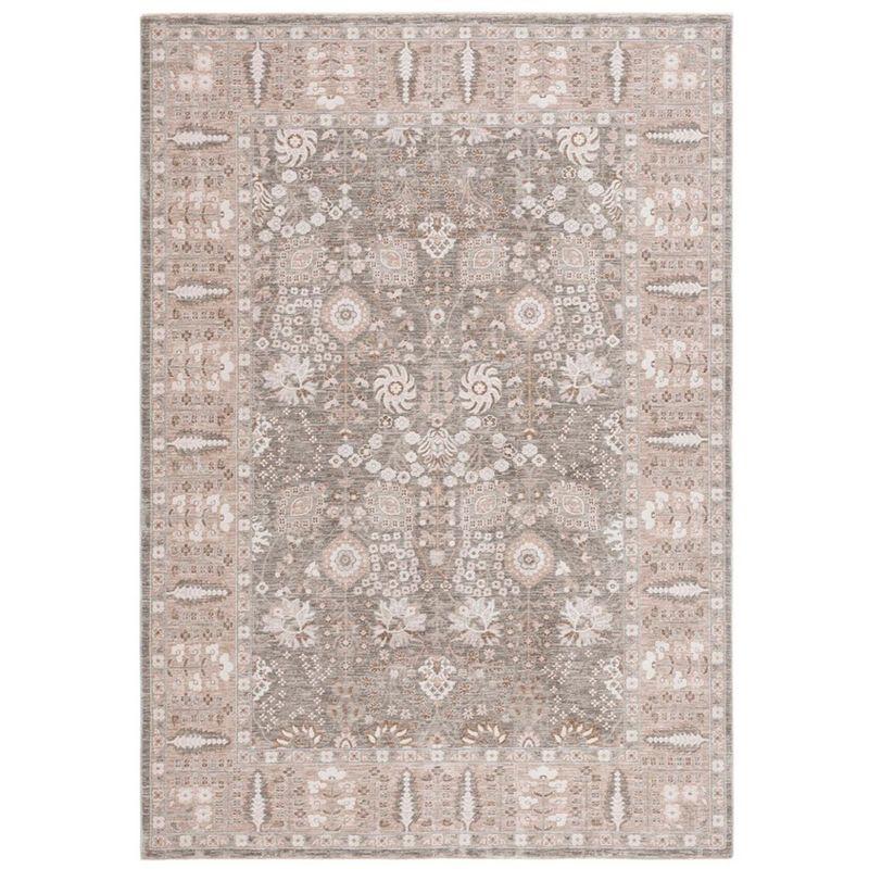 Willow Sage and Beige 4' x 6' Synthetic Oriental Area Rug