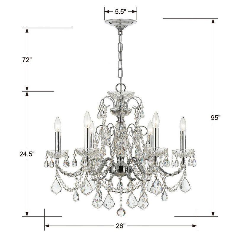 Crystorama Lighting Imperial 6 - Light Chandelier in  Polished Chrome