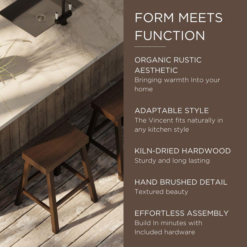 Maven Lane Maven Lane Vincent Wooden Kitchen Stool