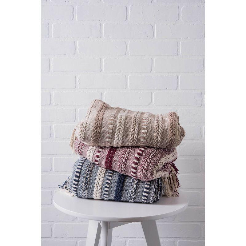 Design Imports Hand Woven Throw Blanket