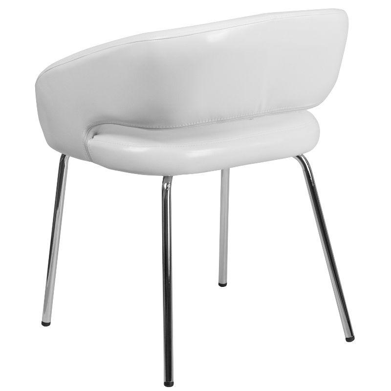 Flash Furniture Fusion Series Contemporary LeatherSoft Side Reception Chair with Chrome Legs