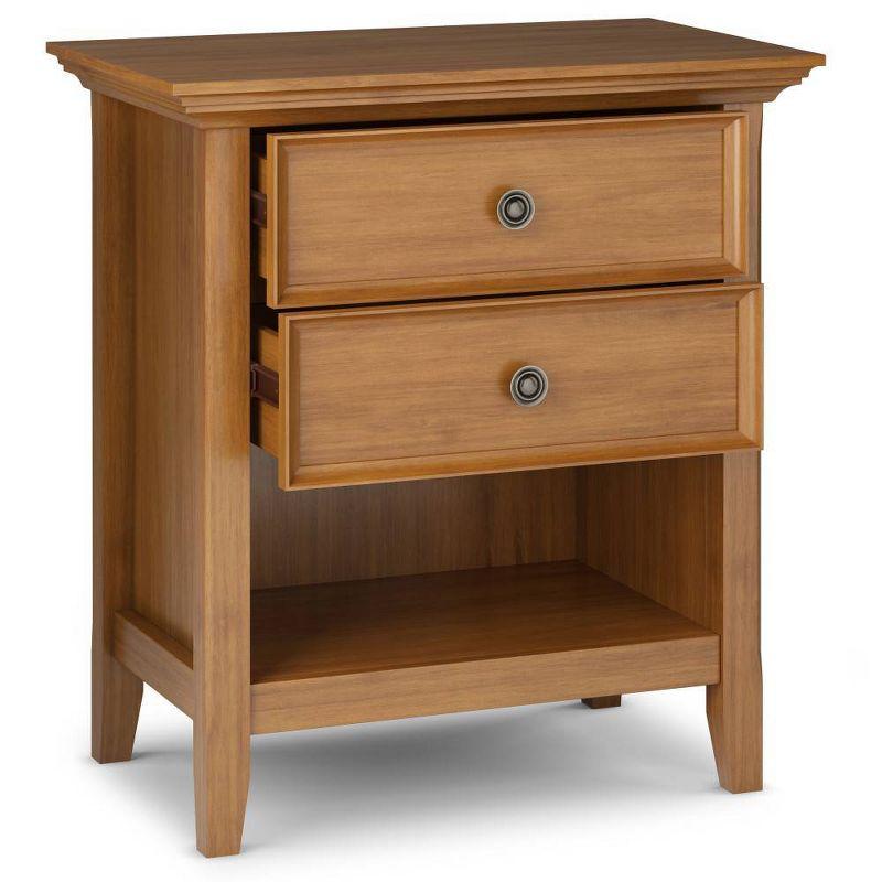 Amherst Light Golden Brown Solid Wood 2-Drawer Nightstand