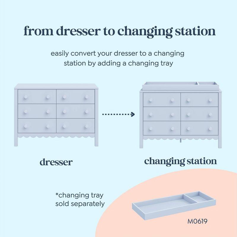 daVinci Sammy Scallop 6-Drawer Dresser
