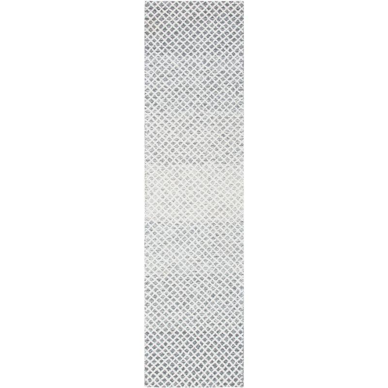 Micro-Loop MLP353 Hand Tufted Indoor Runner Rug - Grey/Ivory - 2'3"x9' - Safavieh