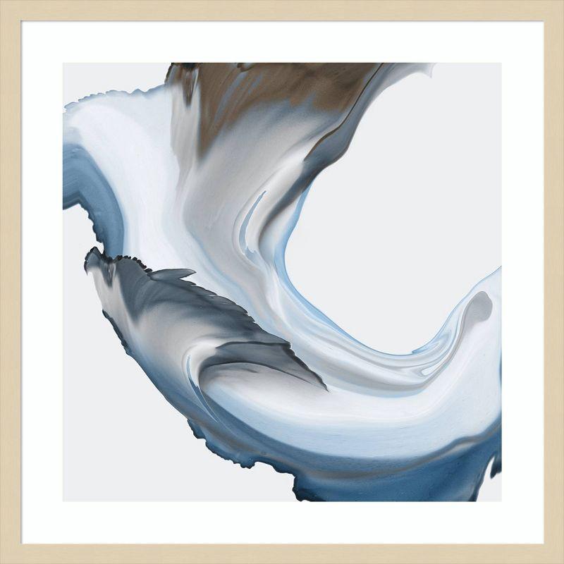 Amanti Art Liquid Blue Motion II by Alex Black Framed Wall Art Print