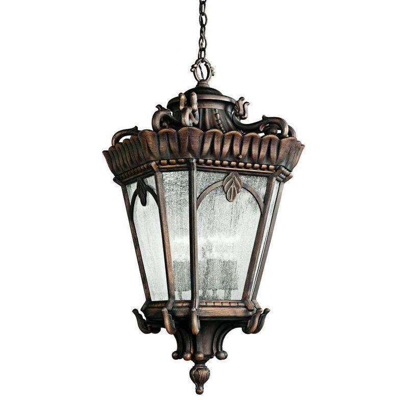 Londonderry Bronze and Glass 4-Light Outdoor Hanging Lantern