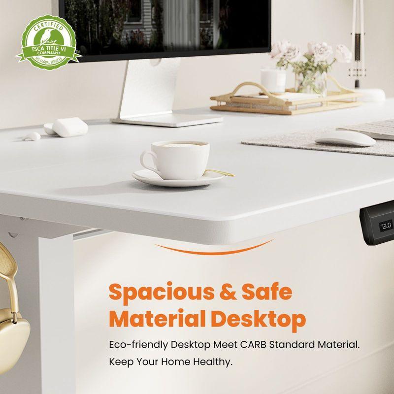 JIONJOY 40  Wide Height Adjustable Standing Desk - White