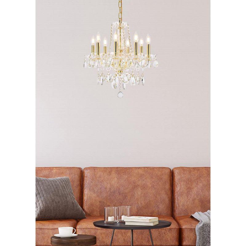 Elegant Lighting Princeton 8 light Chrome Chandelier Clear Royal Cut Crystal