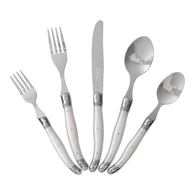 French Home Laguiole 20 Piece Stainless Steel Flatware Set, Service for 4 (Set of 20)