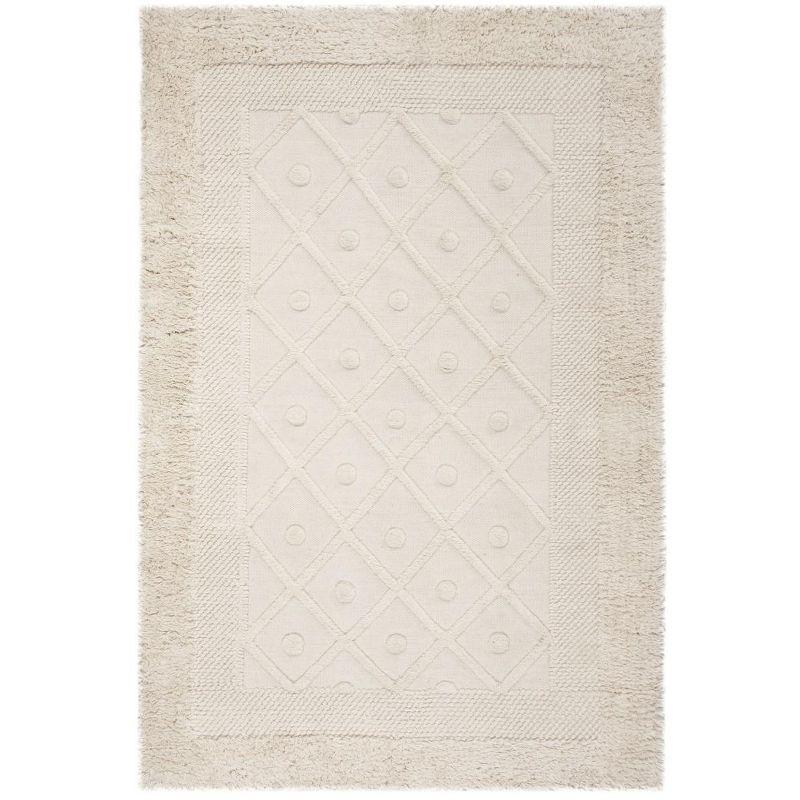 Kenya KNY952 Hand Knotted Accent Rug - Ivory - 2'x3' - Safavieh