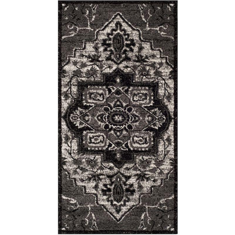 Vintage Hamadan VTH221 Power Loomed Indoor Accent Rug - Light Grey/Grey - 2'7"x5' - Safavieh