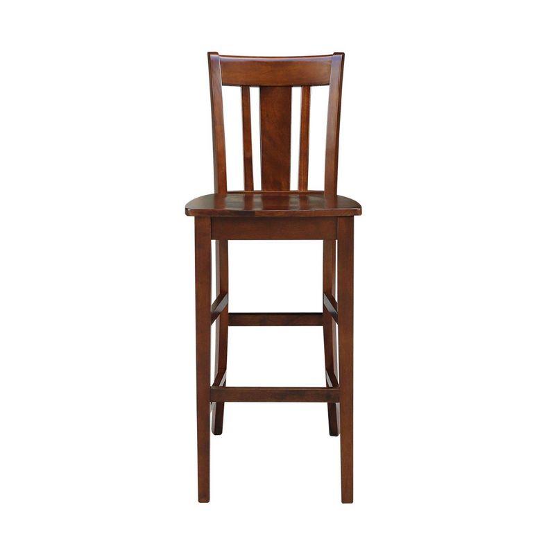 Espresso San Remo 30" Solid Wood Barstool