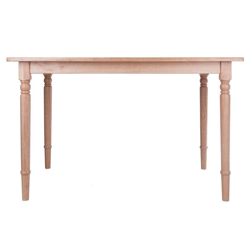 Ravenna Dining Table Natural - Winsome: Solid Wood, Farmhouse Style, Seats Six