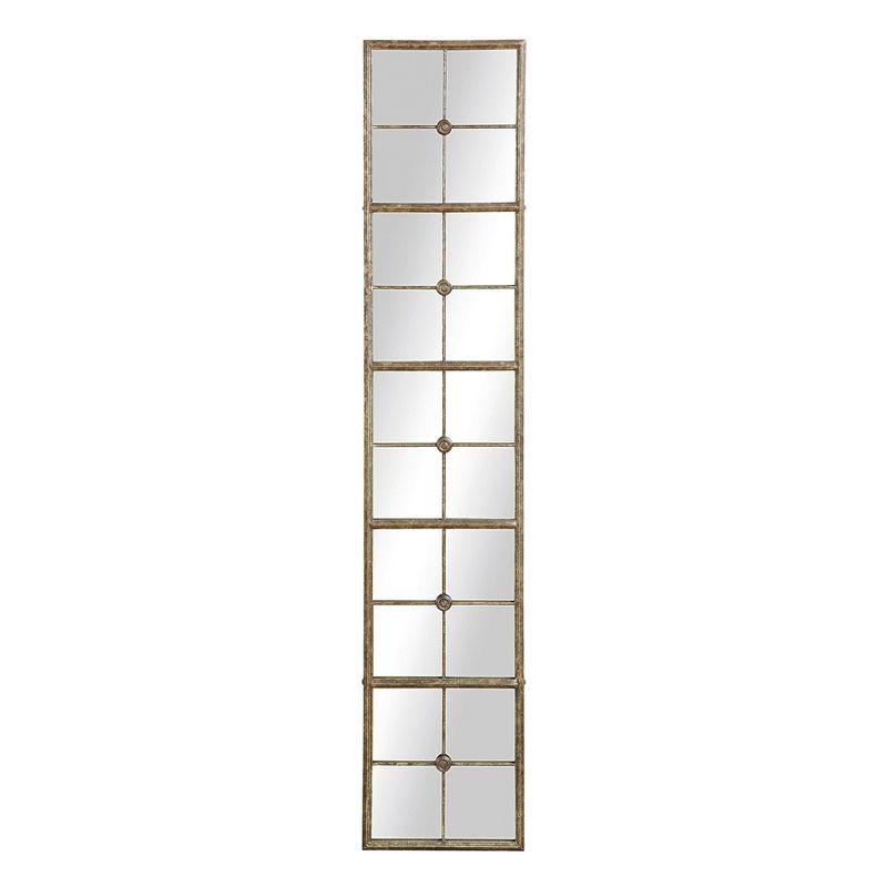 65" Gold Rectangular Metal Framed Wall Mirror