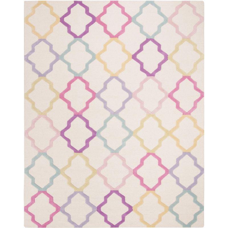 Safavieh Kids SFK102 Hand Tufted Indoor Area Rug - Ivory/Multi - 8'x10' - Safavieh
