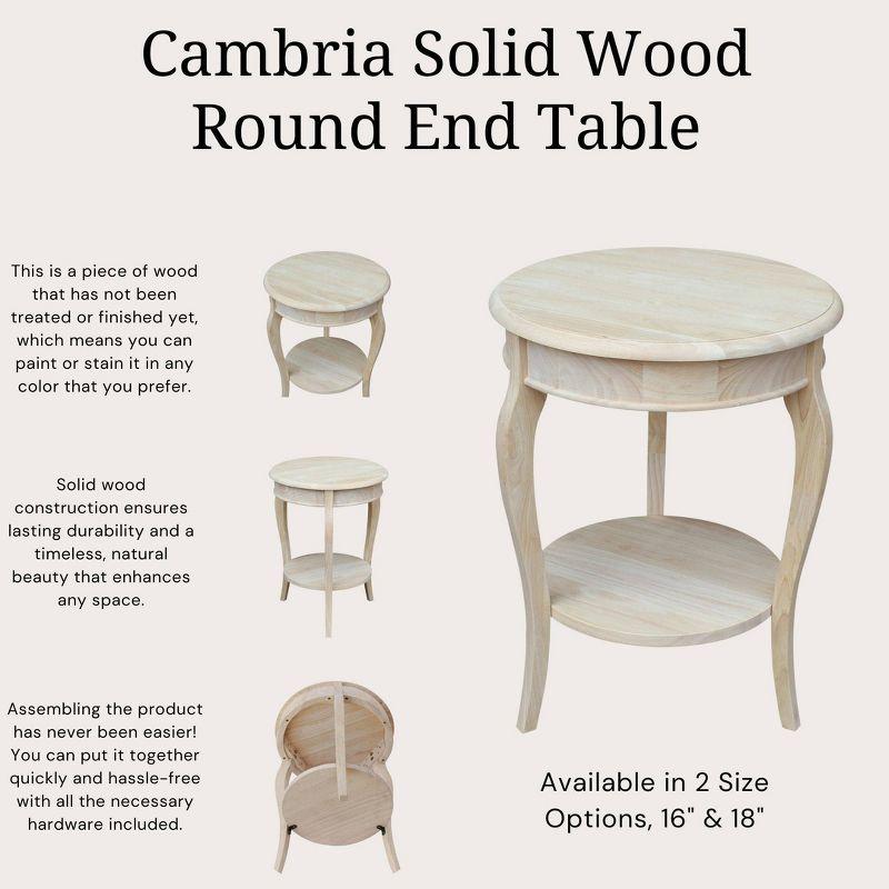 Cambria Solid Wood End Table - International Concepts