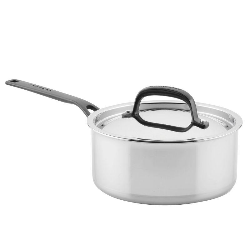 KitchenAid ® 10-Piece 5-Ply Clad Stainless Steel Cookware Set