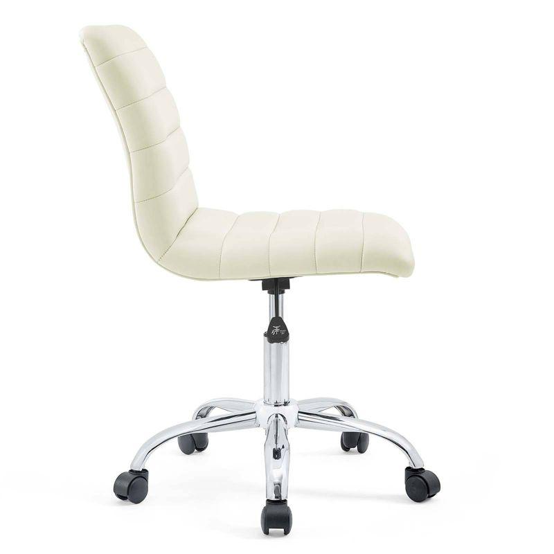 Modway Ripple Armless Mid Back Vinyl Office Chair