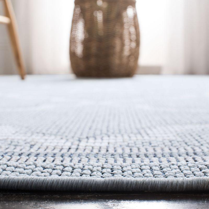 Bermuda BMU810 Power Loomed Indoor/Outdoor Machine Washable Area Rug - Light Blue/Ivory - 5'3"x7'6" - Safavieh