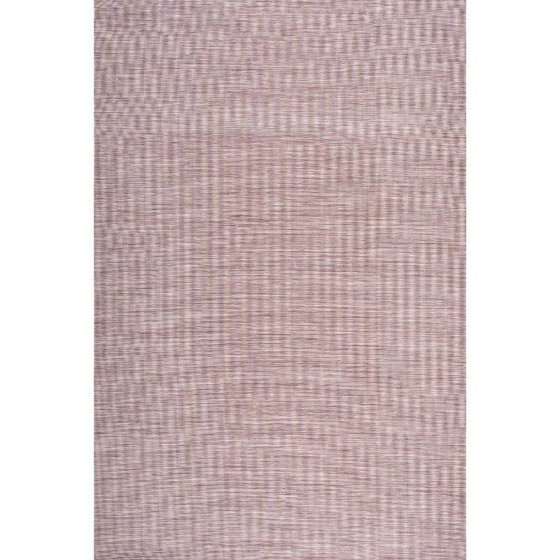 9'x12' Ethan Modern Flatweave Solid  Area Rug, Pink - JONATHAN Y