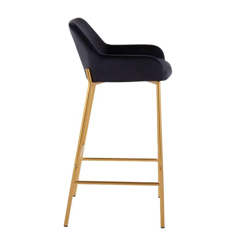 Willa Arlo™ Interiors Cassiopeia Upholstered Counter Stool with Metal Frame (Set of 2)